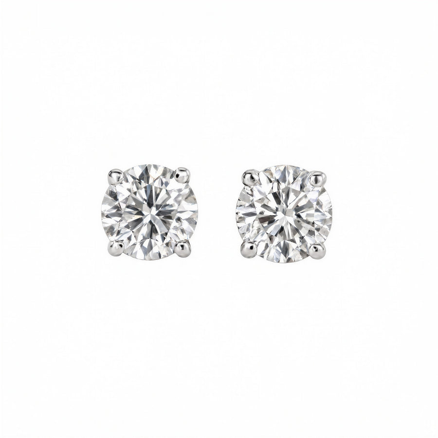 Axis Round Lab-Grown Diamond Stud Earrings