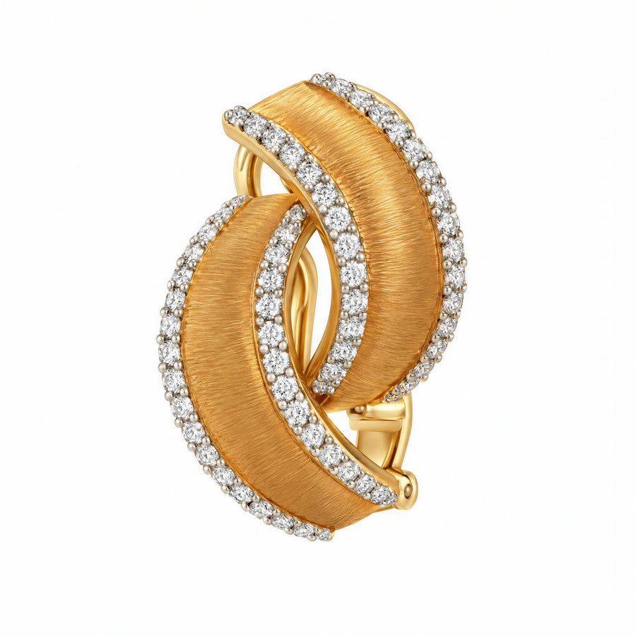 Contour Lab-Grown Diamond Huggie Earrings