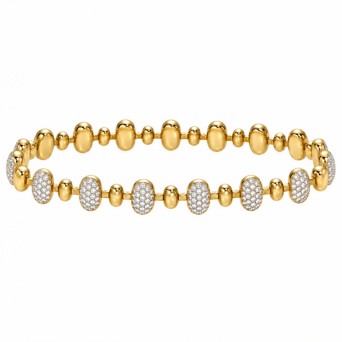 Interval Expandable Pavé Link Bracelet