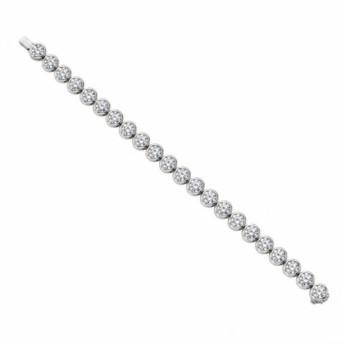 Still Bezel-Set Lab-Grown Diamond Bracelet