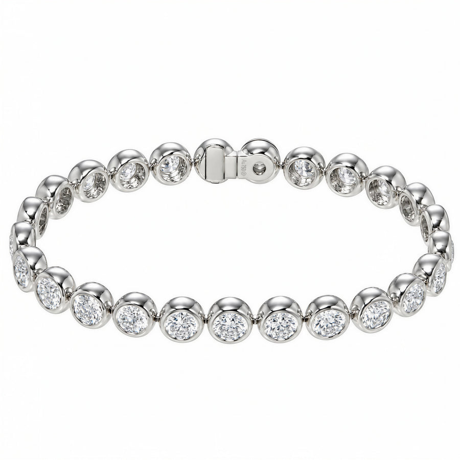 Still Bezel-Set Lab-Grown Diamond Bracelet
