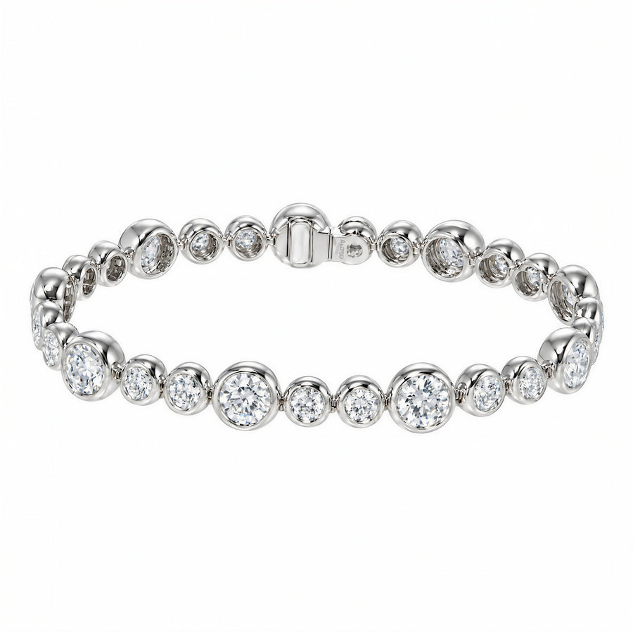 Orbit Graduated Bezel Lab-Grown Diamond Bracelet
