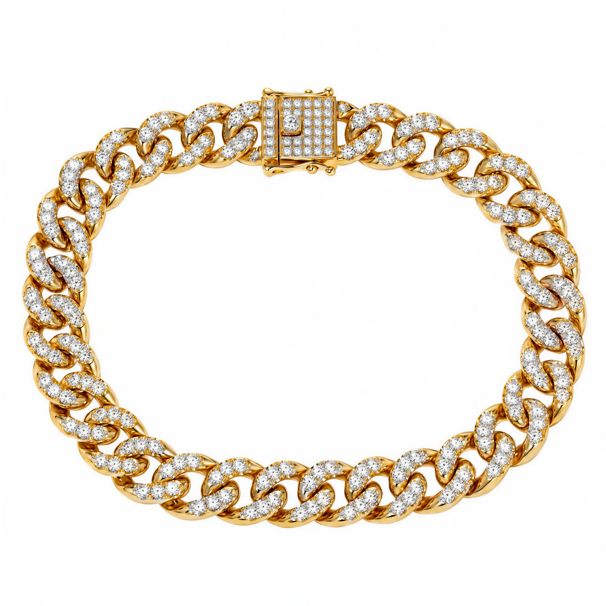 Link Pavé Curb Bracelet