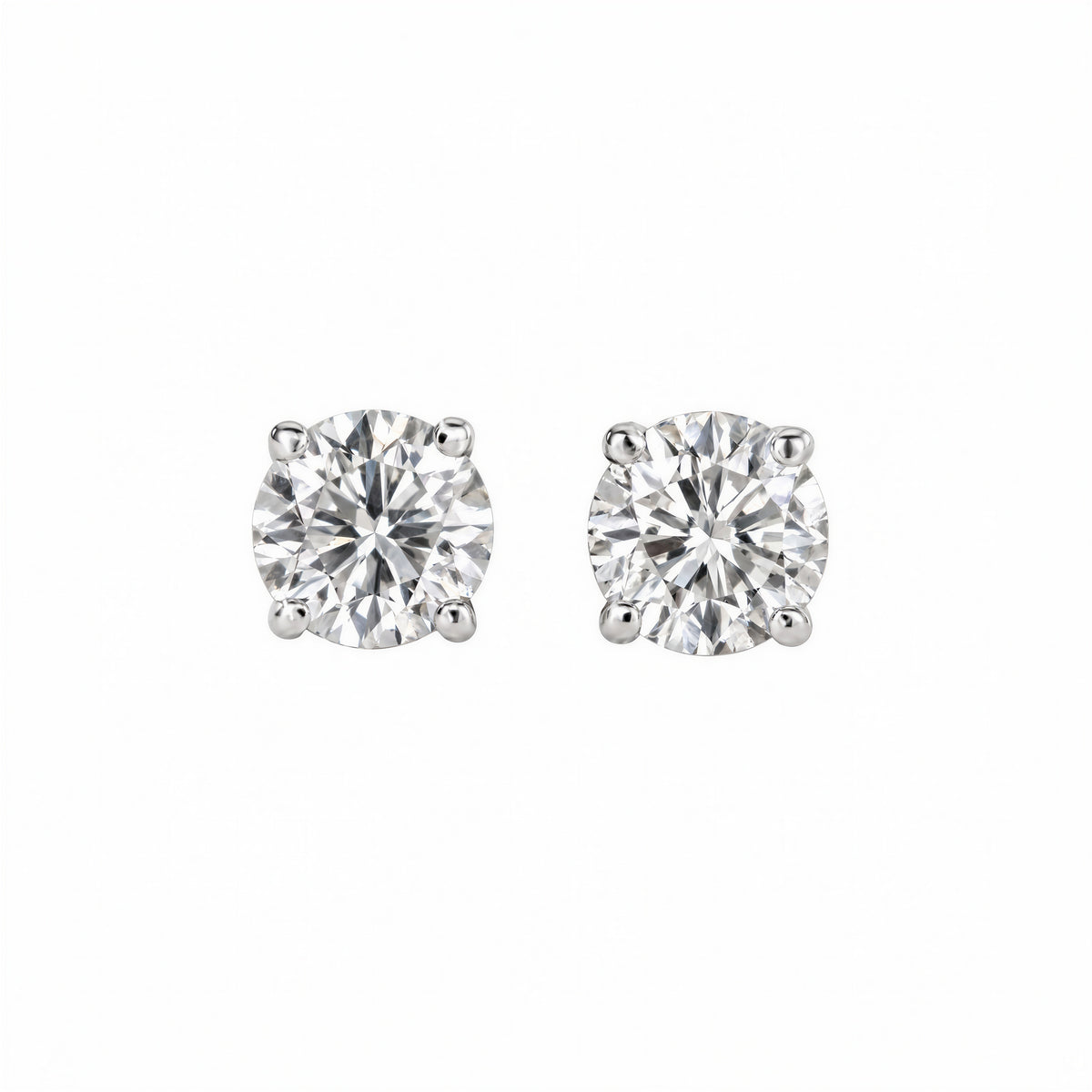 Axis Round Lab-Grown Diamond Stud Earrings