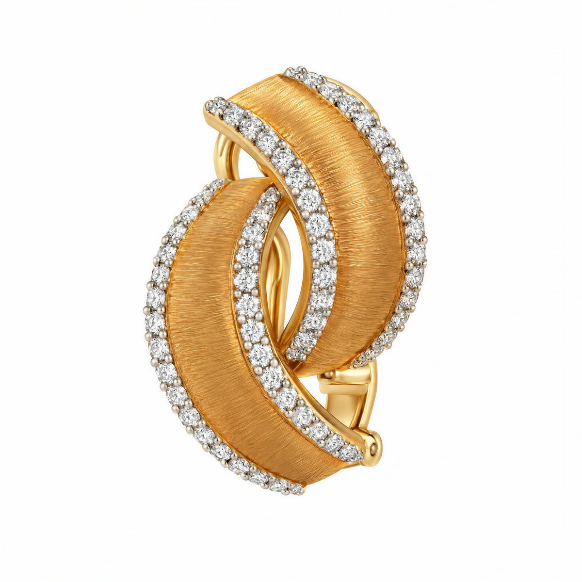 Contour Lab-Grown Diamond Huggie Earrings