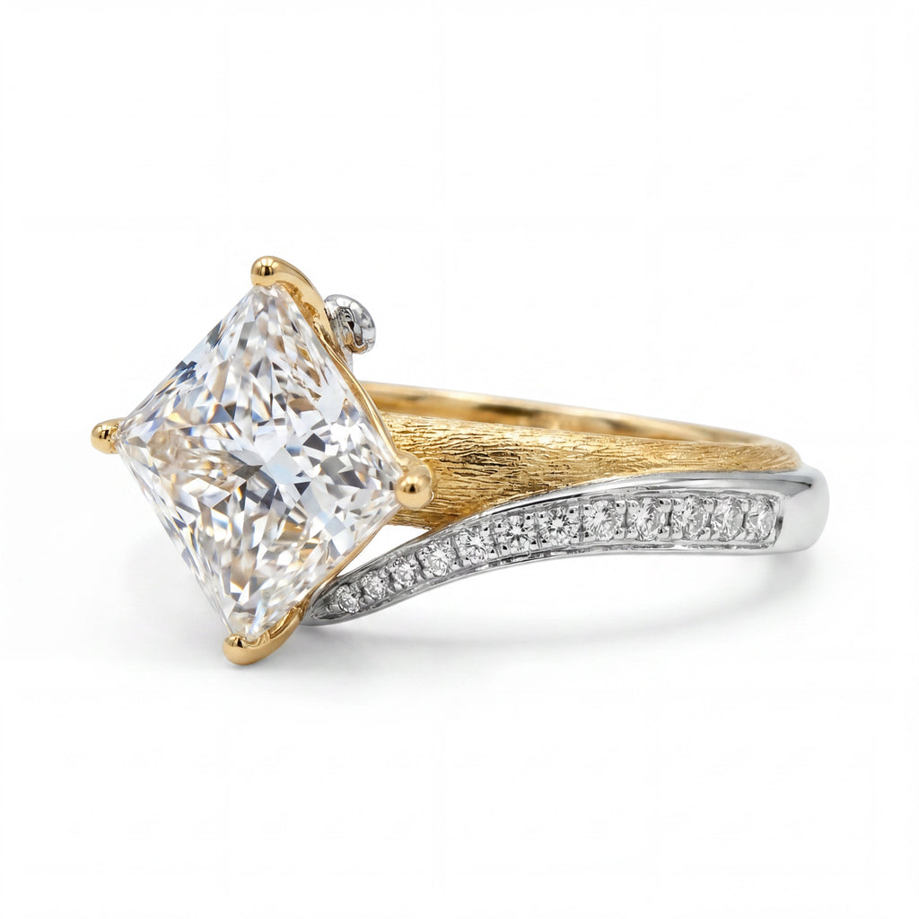 The Vow｜ An engagement ring and wedding band built to find each other perfectly