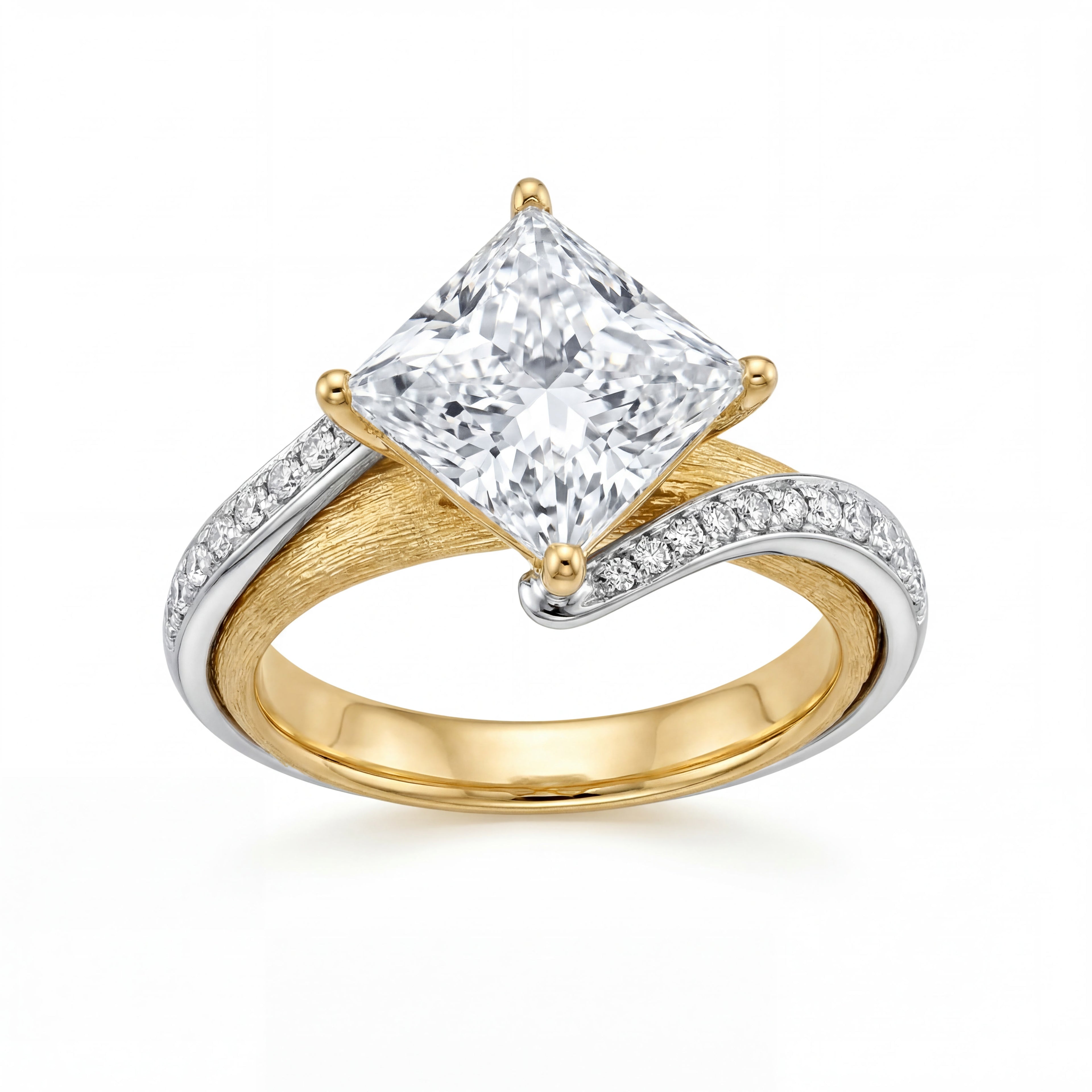 The Vow｜ An engagement ring and wedding band built to find each other perfectly