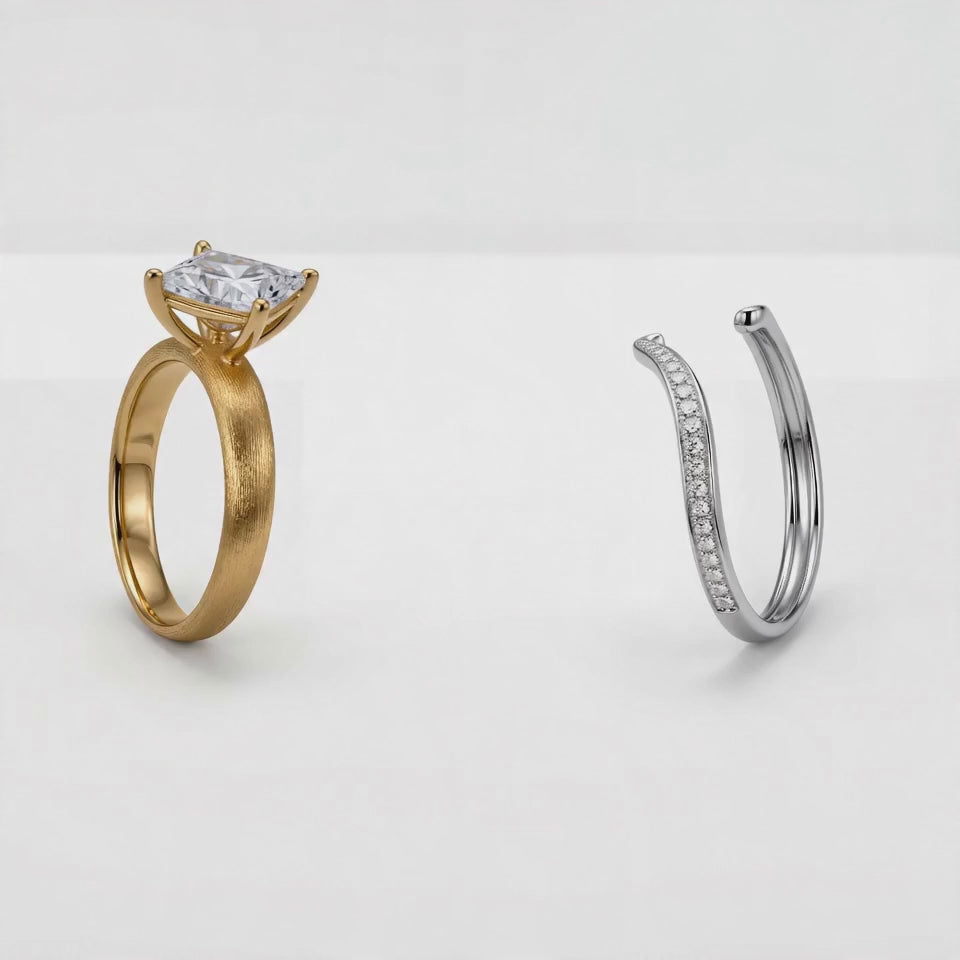 The Vow™ 2-in-1 Lab-Grown Diamond Engagement Ring & Wedding Band Set